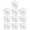 Tazas desechables pajitas 10 pcs de muestreo de tazas de tapa de tapa de tapa de budín compacto de plástico de mouse doméstica transparente
