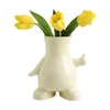 Vases Nordic Ceramic Small Vase High-end Home Living Room Flower Arrangement Table Decoration Desktop Accessories