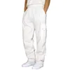 fi pants man black sweatpants men winter alonals multi-pockethind sweatpants for male of ofic