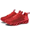 2024 Hot Spring Summer Nya Casual Shoes Mesh Sneakers andningsbara bekväma löparskor Svart och vit röd