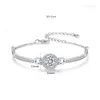 Bracelet rétro Micro ensemble 3A Zircon Super scintillant Bracelet européen et américain populaire femmes mode Bracelet bijoux de fête de mariage cadeau de saint valentin spc