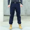 Pantalon cargo imperméable tactique hommes Casual Stretch multi-poches résistant à l'usure Joggers Camoue SWAT Pantalon de combat militaire b13w #