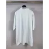 24SS Desginer Balanciaganess camiseta Baleciaga High Edition Paris SS23 Verão b Família Dia dos Namorados Amor Impressão Gola Bordado Solto Casal Manga Curta T-shirt