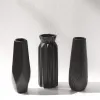 Vasi speciali vaso in ceramica nera semplice decorazione ceramica Contenitore di fiori secchi per soggiorno
