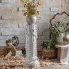 Dekorativa plattor 99 cm Tall White Display Pedestal Stand Riser Column Pillar