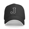 Casquettes de baseball Blanc Noir Lettre initiale J Impression Casquette de baseball pour femmes Sport Haut de gamme Femmes Snapback Hip Hop Street Tide Chapeaux