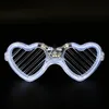 LED-Glühbrille, 5 Neonfarben, LED-Shutter-Schattenbrille, Kindergeburtstagsgeschenke, Spielzeug, Jalousien, Partygeschenke, Zubehör