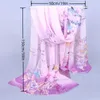 Sarongs 160 * 50cm multi style holiday gift sales chiffon striped scarves wild fashion shavers sun screen printed fancy shavers 240325