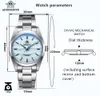 2023 Adiediesdive VH31 Mouvement de quartz japonais montre 100m étanche 316L montres de plongée en acier inoxydable massif en acier solide 240315