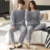 Men's Winter Suits Couple Flannel Pyjama Set Male Pamas Thick Coral Fleece Lg Sleeve Pijamas Ladies Casual Sleepwear M-3XL Y7jk#