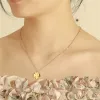 Designer Jewelry Woman Luxury High-end Lucky Clover Couple Necklace With Versatile Leaf Titanium Steel Pendant