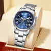 New Fashion Three Eyes Calendar Men's Watch Stainless with Steel Band