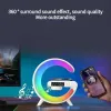 MINI متعدد الوظائف وسادة الشاحن وسادة الشاحن مكبر صوت TF RGB Light Light Station Fast Charging لـ iPhone Samsung Xiaomi Huawei