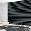 Window Stickers Imitation Louver Glass Film Frosted Roll For Privacy Protection Sun Blocking Home Office Bathroom Striped Design