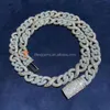 Custom Cuban Link Chain Necklace for Men Fine Jewelry Hot Style Iced Out Hiphop Chunky Miami Rattan Weave Moissanite Cuban Chain