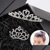 Hårklämmor Barrettes Shiny Crystal Rhinestone Crowns Hoop Alloy Comb Kid Girls Bridal pannband Prom Party Accessiories Drop Delivery Otj9e
