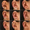 Ear Cuff Ear Cuff LATS 2022 Boheemse ongeperforeerde kristallen strass oorbellen manchetten omwikkeld met schroefclip oorbellen damesmode oorbellen sieraden Bijoux Y24032