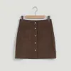 New Product's New Corduroy Hip Thing Skin, Slim Fitting Solid Color Cross Border Plus Size Women's Straight One Step Skin