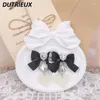 Rug oorbellen Lolita handgemaakte zoete mijn kant Strass liefde parel hanger kawaii meisjes oor clips 925 zilveren naald accessoires