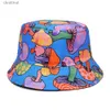 Chapeaux à large bord Chapeaux de seau Champignons colorés couleurs vives casquettes de seau de rêve mâle et femelle hip-hop casquettes de seau mystérieuses C24326