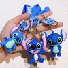 Fashion Cartoon Movie personnage Keychain Rubber and Key Ring pour sac à dos