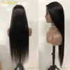 250 Densitet V Part Bone Straight Glueless Wig Human Hair Ready to bär 30 tum brasilianska peruker för kvinnor till försäljning Gratis frakt
