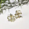 Boucles d’oreilles Stud Boucle d’oreille en cristal brut Gemstone Rough Jewelry Boho Gemstones Cadeau pour elle