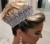 Fashion luxury bridal hair accessories ladies wedding tiaras and crowns stage awards Round queen crown retro men039s crown6775420