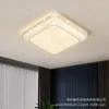 Luzes de teto LED interruptor remoto mudando lâmpada de cristal 72/200W branco/quente lustre de jantar decoração de iluminação