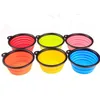 مغذيات الكلب أوعية 500pcs Pet Cat Bowl Puppy جرو الشرب سهلة الاستخدام خارجي تغذية تغذية المياه تغذية السفر بالجملة Del Dho1z