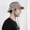 cappello da uomo estivo traspirante cappello Panama in cotone giungla rete da pesca cappello da trekking cappello da spiaggia protezione solare cappello protettivo da uomoC24326