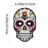 6st Colorful Paper Skull Dress Up Party Face Masks For Mexican Day of the Dead Theme Party Halloween Masquerade Decoration 240326