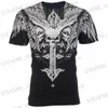 Herren T-Shirts Neue Mode Herren T-Shirt Frühling Kleidung Schädel Grafik T-Shirts Harajuku Y2k Strtwear Kurze Slve Tops Männer Übergroße Bekleidung T240325