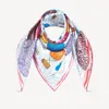 New Brand L scarf silk designers for women fashion luxury classic V letter ring headband warps scarves Hand-rolled edge Luggage elements Hot air balloon 90cm M77662