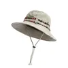 Chapeaux de pêcheur en pur coton pour femmes chapeaux de soleil en plein air chapeaux de soleil d'alpinisme chapeaux de soleil de randonnée de loisirs chapeaux de poisson lavés à l'eauC24326