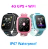DF71 4G GPS WiFi Dzieci inteligentne zegarek prawdziwy wodoodporny ekran dotykowy Dzieci Watch SIM SIM SIM SOS Call Baby Na rękę