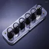 Настольные часы Pseudo Nixie Tube Настольные часы Креативные компьютерные настольные украшения RGB Цифровые с подсветкой Аксессуары для домашнего декора