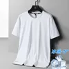 Summer New Thin Short Sleeved T-shirt for Mens Sports Leisure Quick Drying Breathable with Ice Silk Large Half Sleeves