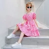 Summer Girl Party Dress Mode pour enfants Robes de princesse à manches courtes Cool Loose 2 3 4 5 6 7 8 9 à 12 ans Vêtements pour enfants 240325