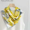 Foulards 100% foulard en soie naturelle femmes imprimé Bufanda Mujer véritable bandeau en soie 65x65 cm Bandanas foulard en soie col carré emballage de carte Q240326