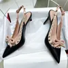 High heeled sandals Dress Shoes Party Fashion Rivets Girls Sexy Pointed Toe Shoes Buckle Platform Pumps Designer high heels 10cm 8cm 6cm with logo