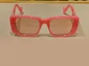 Dikdörtgen pembe güneş gözlüğü 0516 Sunnies unisex moda güneş gözlüğü occhiali da sole firmati gözlük aksesuarları UV400 koruma w3030643