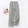 Women's Sleepwear Knitted Cotton Pajamas Pants For Ladies Spring And Autumn Long Trousers Loose Casual Homewear Women Pantalones