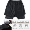 Gymshorts voor heren Fitn dubbellaagse shorts 2 in 1 prestatieshorts Ademend Sneldrogend Zomertraining Legging E6ar #