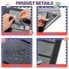 Album 10st/Lot Stamp Album Collection Refill Sidor 2 3 4 5 7 Linjer Grid Acid Free Stamp Holder Sheets Black Clear Money Banknote Sida