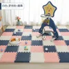 Mata Puzzle Baby Eva Piana Zagraj w czarno -białe ćwiczenia blokujące dywan podłogi i dywan dla dzieci pad 30*30*1 cm prezenty 240322