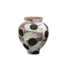 Vaser Bo Dian gjorde Old Big Belly Ceramic Vase Ornaments Chinese High-End Home Decor