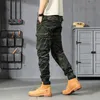 Bapai 2022 Vêtements de travail Camoue pour hommes Pantalons tactiques d'extérieur Pantalons cargo respirants multi-poches Pantalons militaires de l'armée B44e #