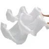 Miniature 100% Silk unisex Fan da danza del velo di seta cinese 1 pcs Fans Dance Fans White Color 180x90cm