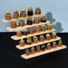 Racks Acrylique multicouche échelle présentoir en bois massif conseil de stockage de bureau ornements affichage Collection support poupée parfum cosmétique